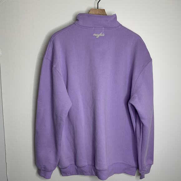 Mayfair Choosing Kindness Sweatpants Quarterzip Set Digital Lavender Purple M/L - Picture 5 of 16